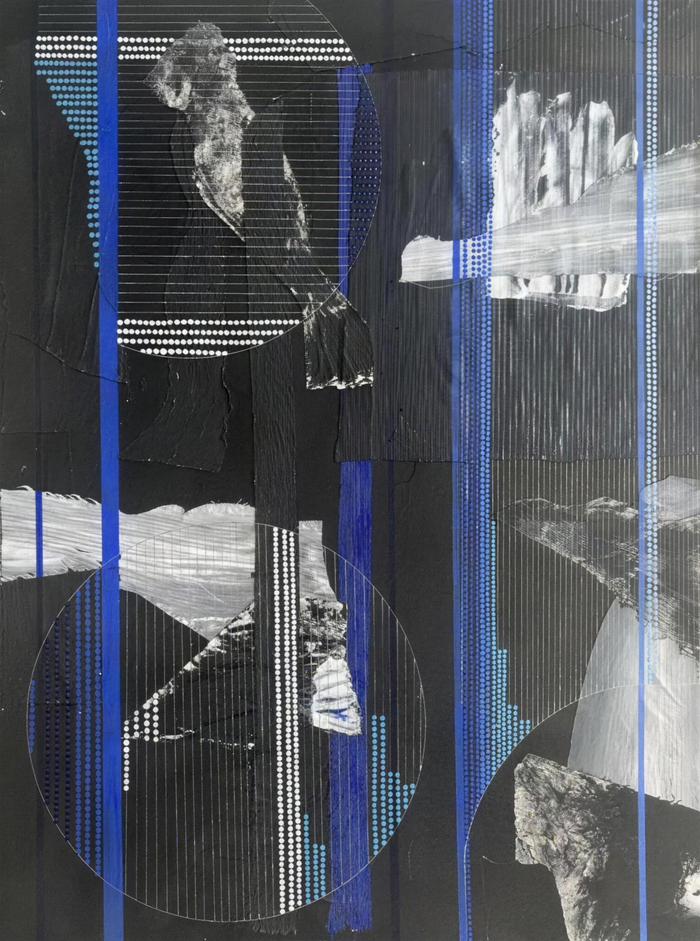 Behind the blue line