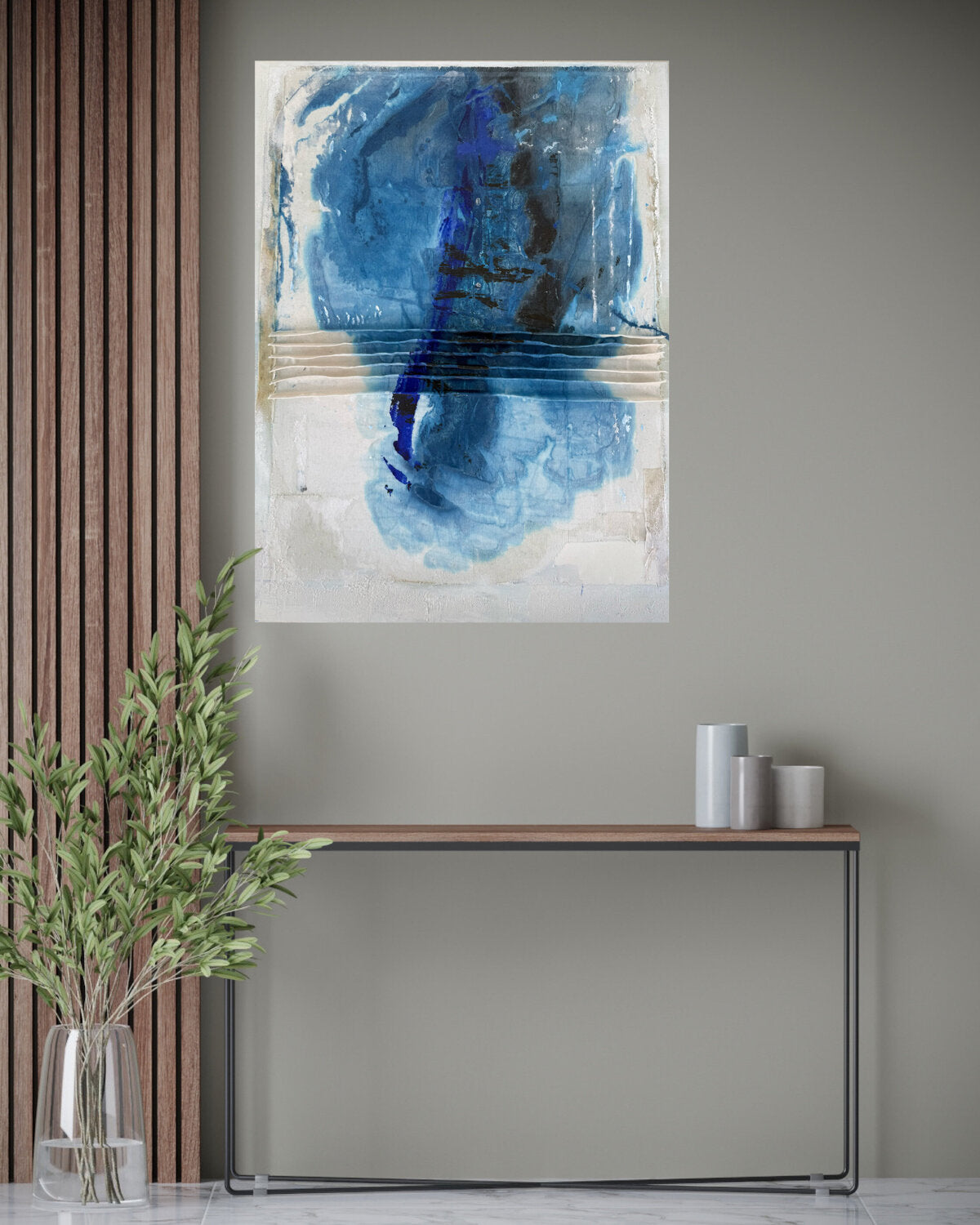 Blue in the distance — detail