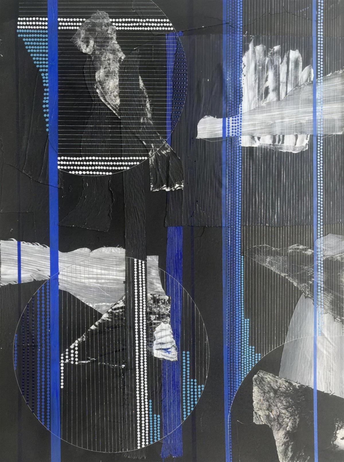 Behind the blue line