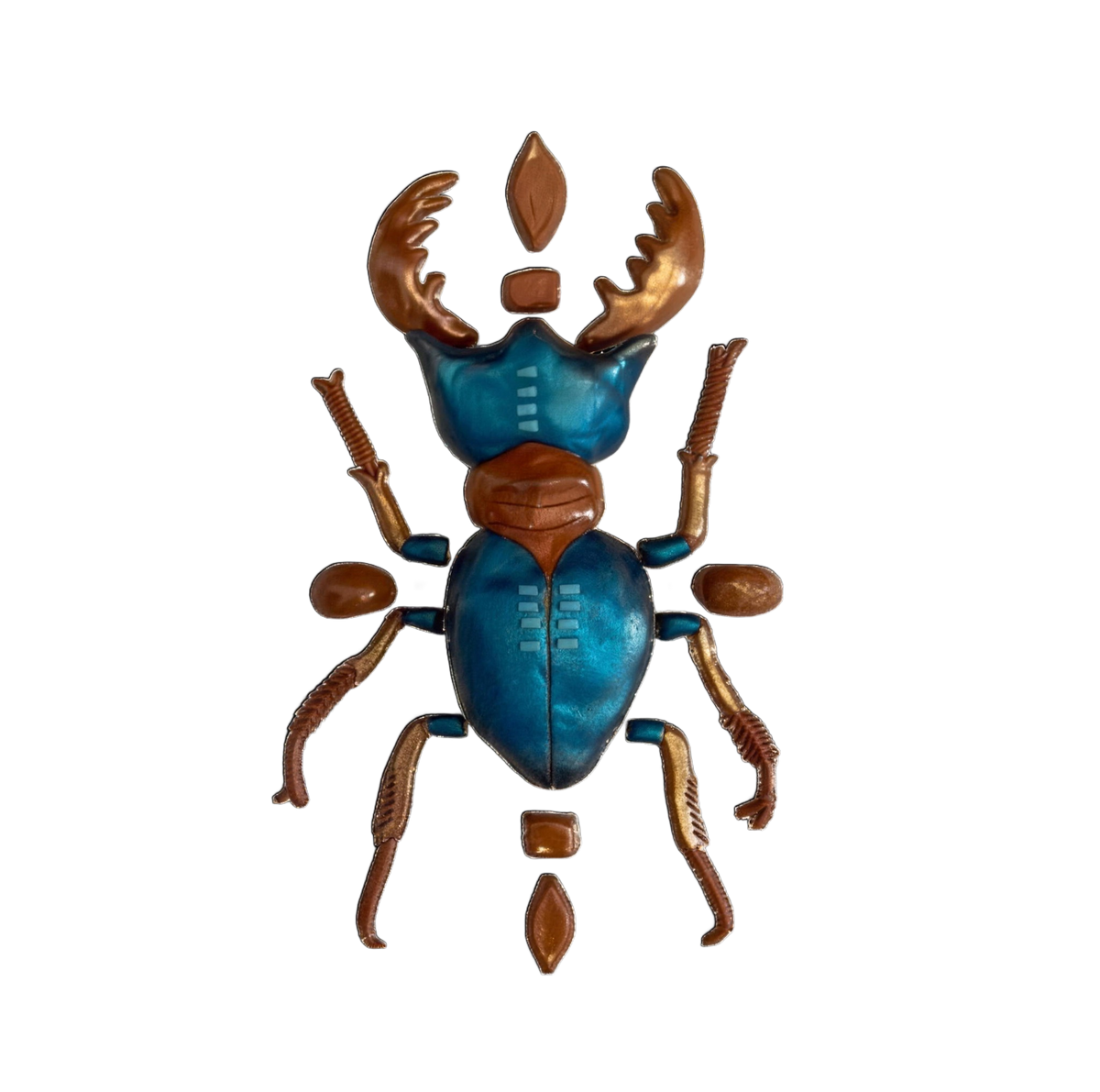 Teal scarabee